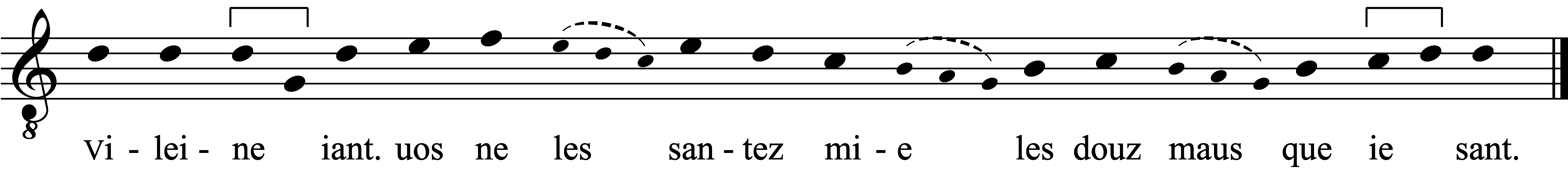 Refrain musical notation